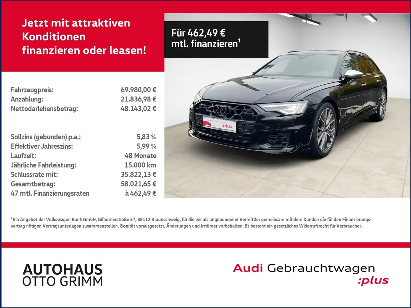 Audi S6 Avant 3.0 TDI quattro PD STDH Schwarz - 1
