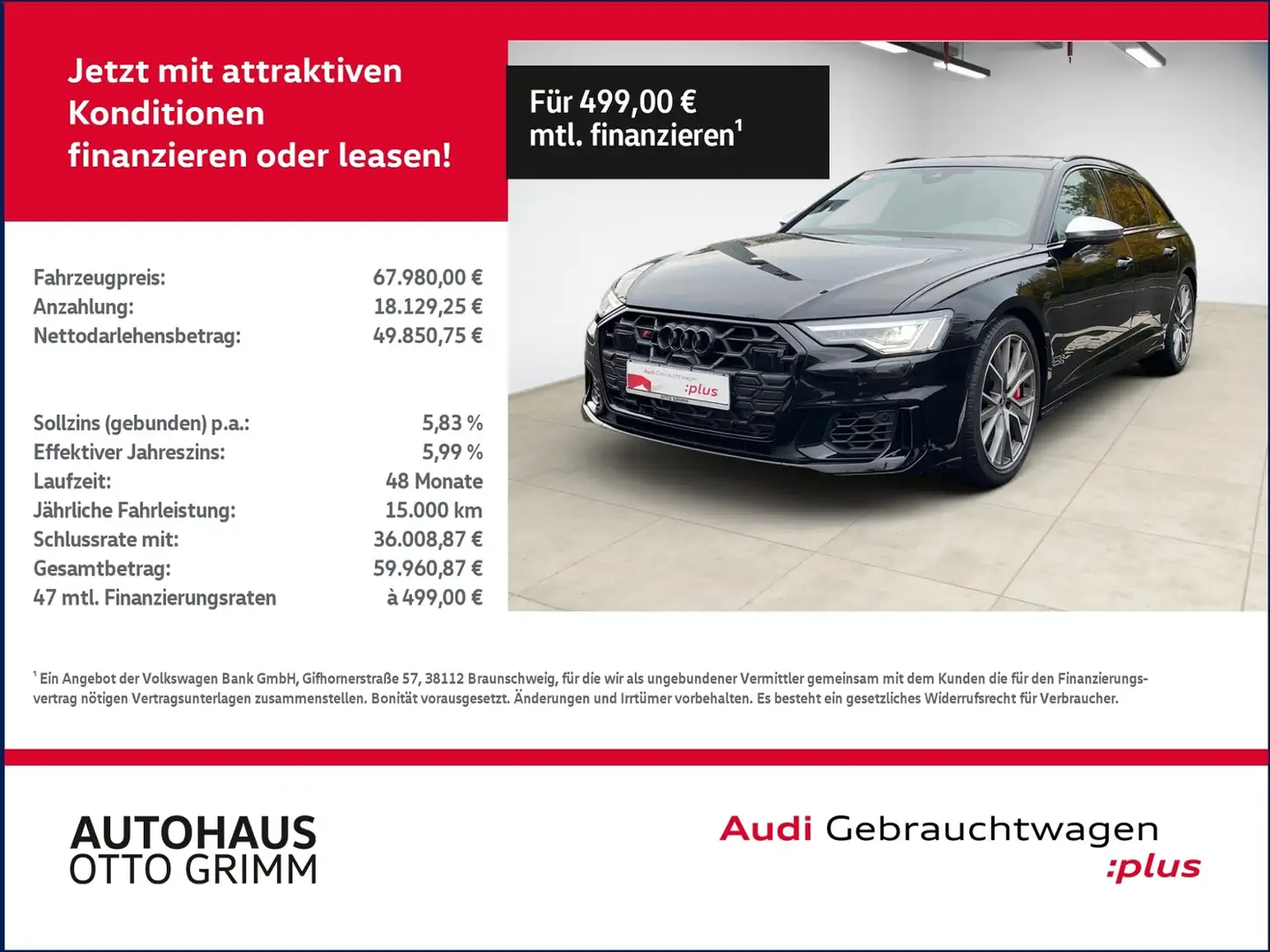 Audi S6 Avant 3.0 TDI quattro PD STDH Schwarz - 1
