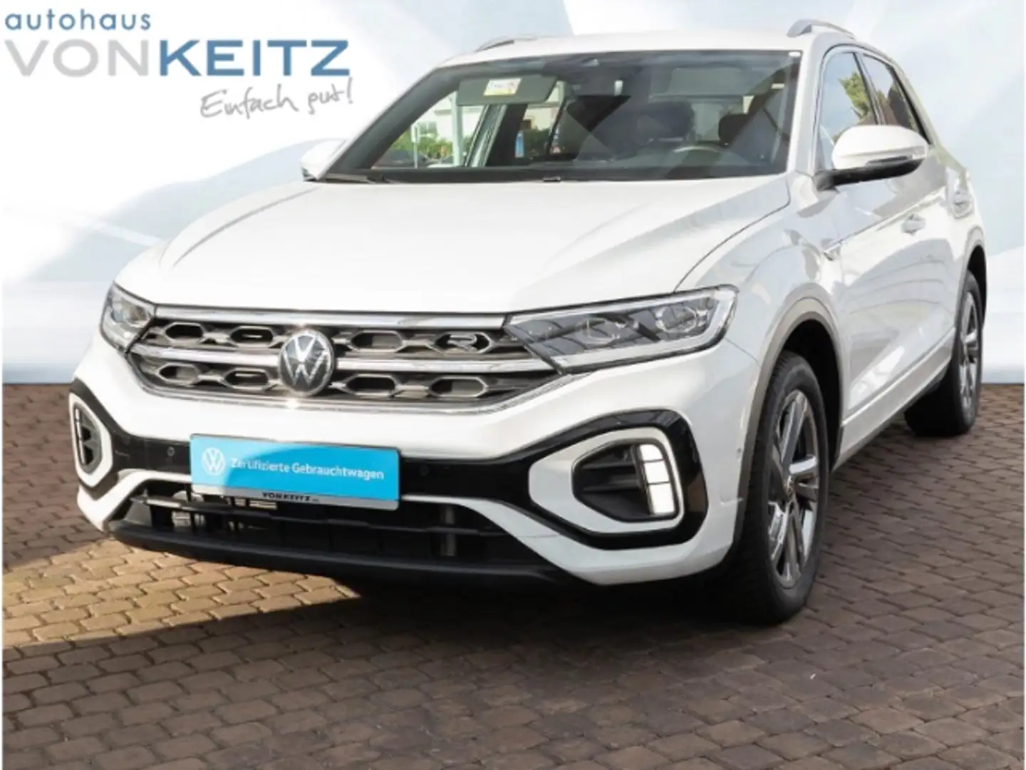 Volkswagen T-Roc R-Line 1.5 TSI +ALLW+AUT+RFK+KLI+LHZ+LED++ Blanc - 1