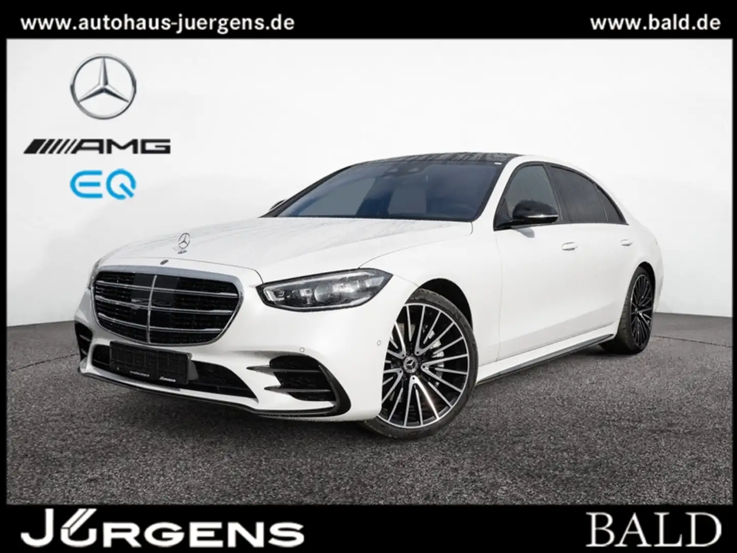 Mercedes-Benz S 450 d 4M L AMG-Sport/Pano/Burm/Sitzklima/Night Weiß - 1