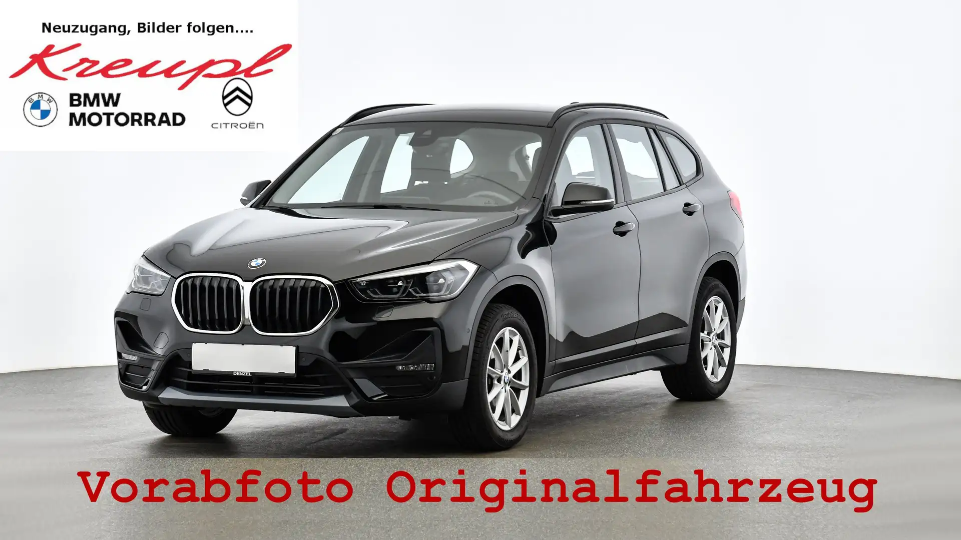 BMW X1 sDrive18i Adv Erstbesitz WENIG KM NP € 44.442,- Noir - 1