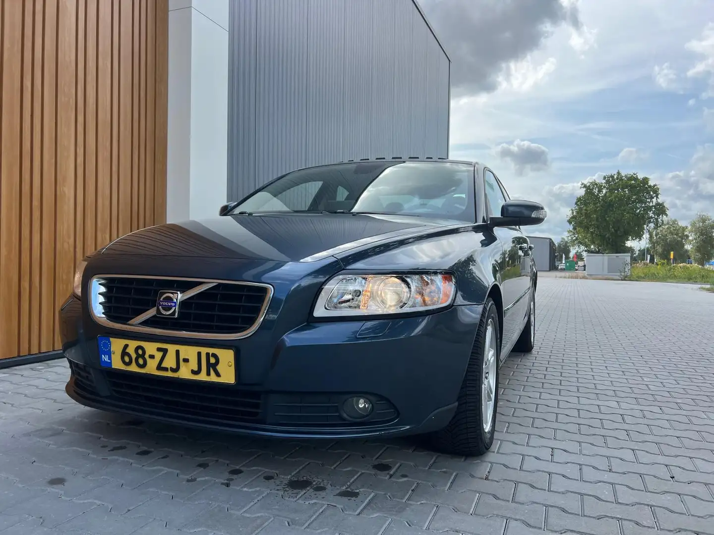 Volvo S40 2.0D Edition II|Bj08|Airco|Navi|Leder|Lmv Blauw - 2