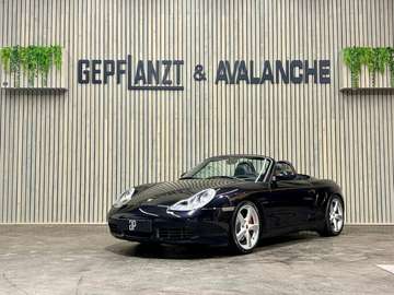Boxster S*3.2er*SCHALTER*TRAUM ZUSTAND*VOLLE HISTORIE*Ö-AUTO*BASALTSCHWARZ MET*BADGES*