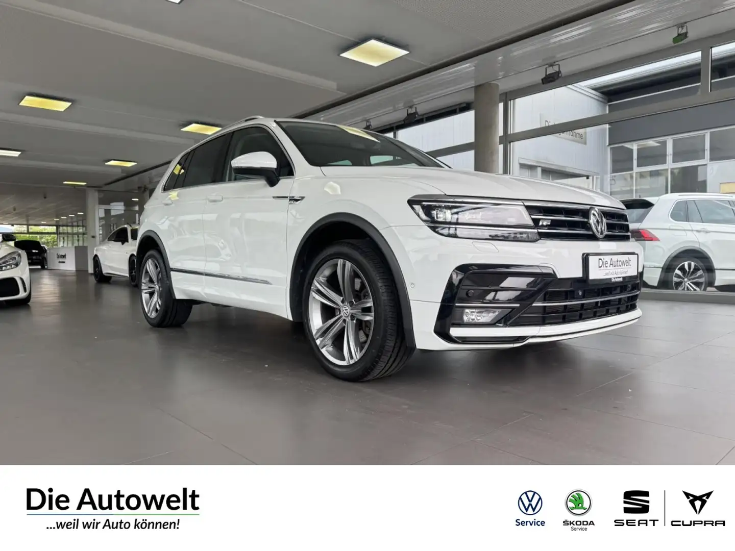 Volkswagen Tiguan High 4Mo 2.0 TDI DSG R-LINE NAVI ACC AHK Weiß - 1