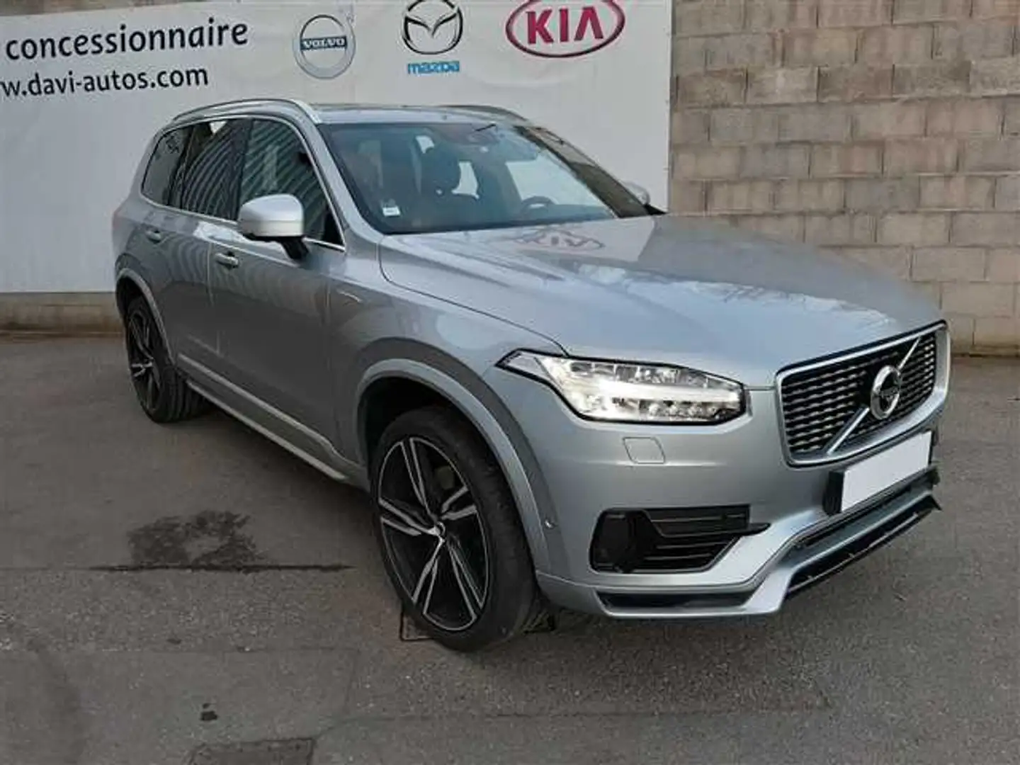 Volvo XC90 II T8 Twin Engine 320+87 ch Geartronic 7pl R-Desig Gris - 1