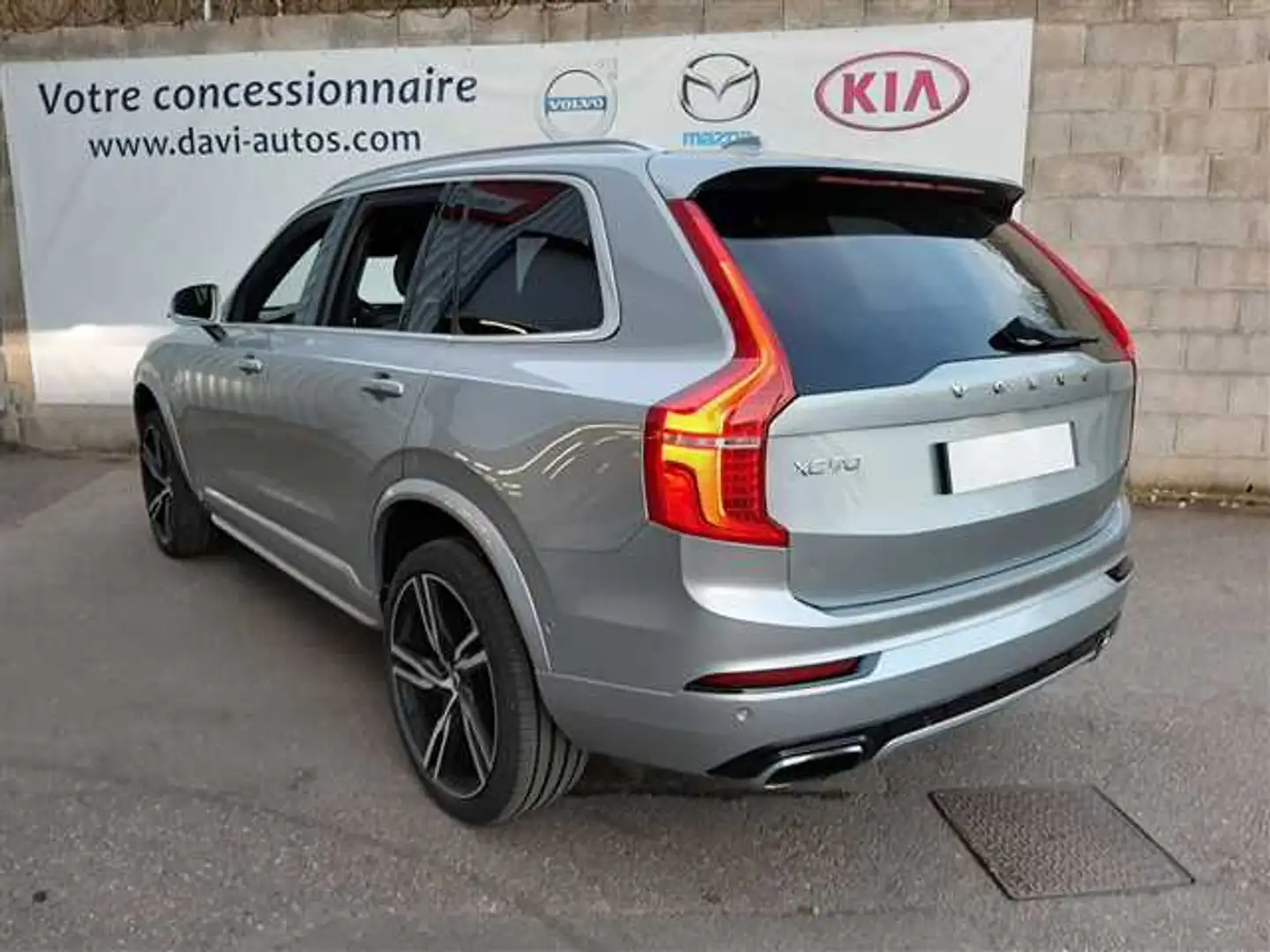 Volvo XC90 II T8 Twin Engine 320+87 ch Geartronic 7pl R-Desig Gris - 2