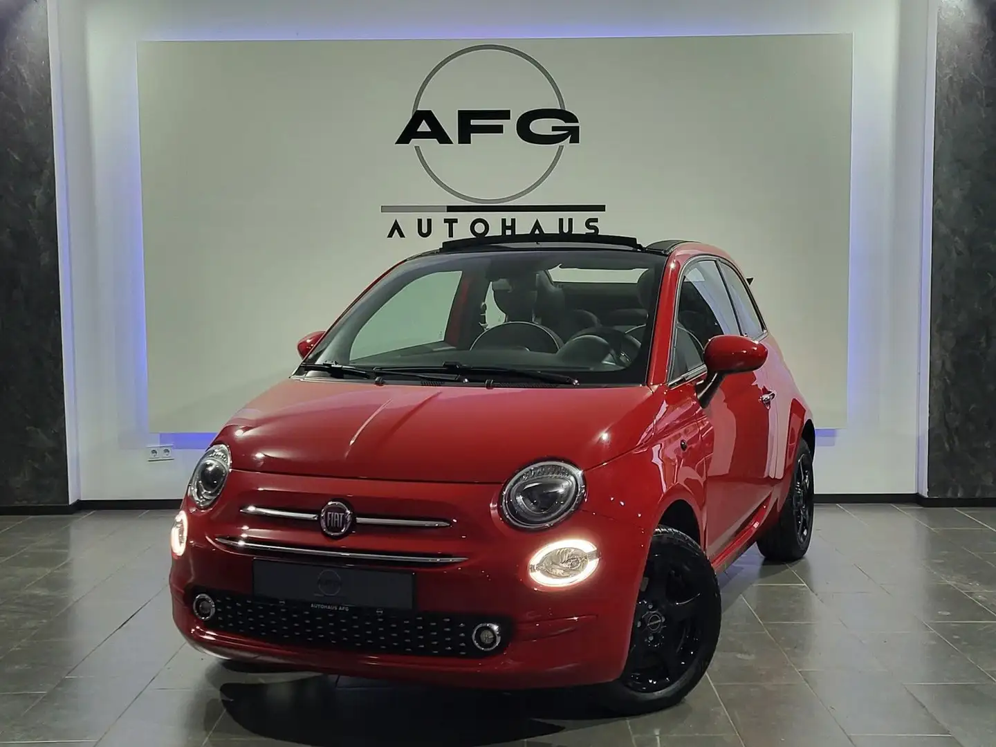 Fiat 500C *CABRIO*WENIG KILOMETER Rot - 1