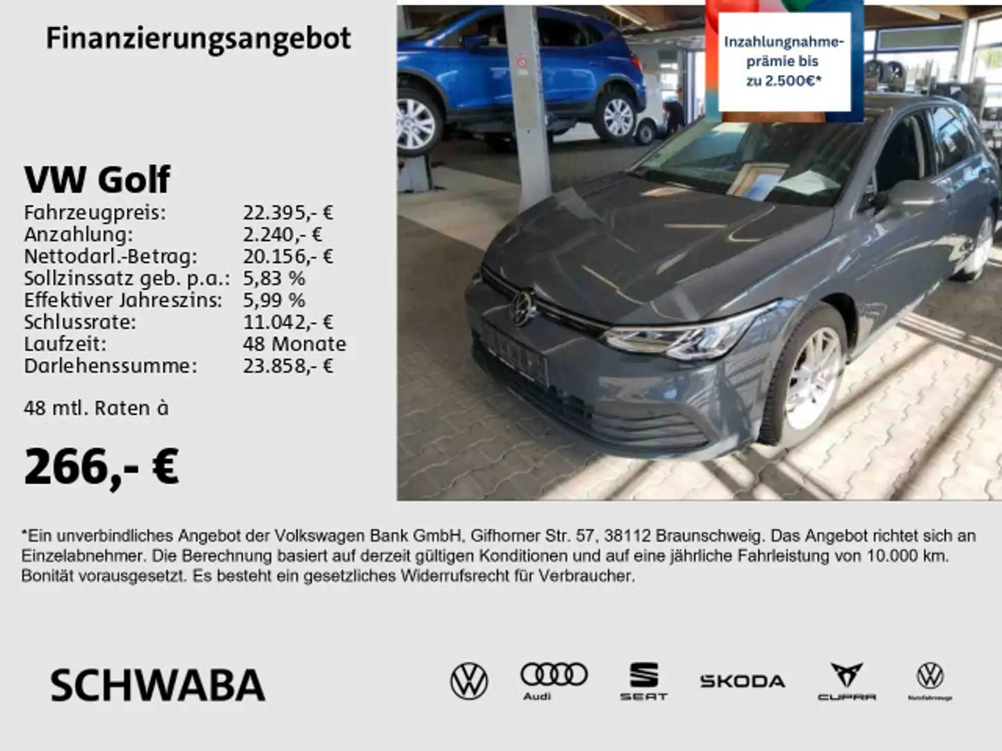 Volkswagen Golf VIII Life 1.5 eTSI DSG *ACC*VIRTUAL*8-fach* Gris - 1
