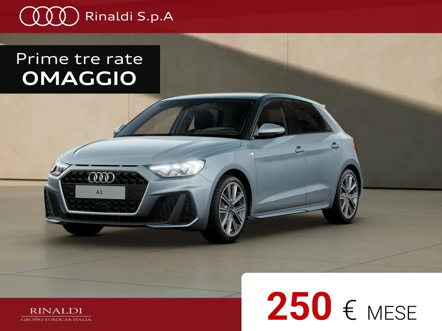 Audi A1 sportback 30 1.0 tfsi s line edition 116cv Grigio - 1