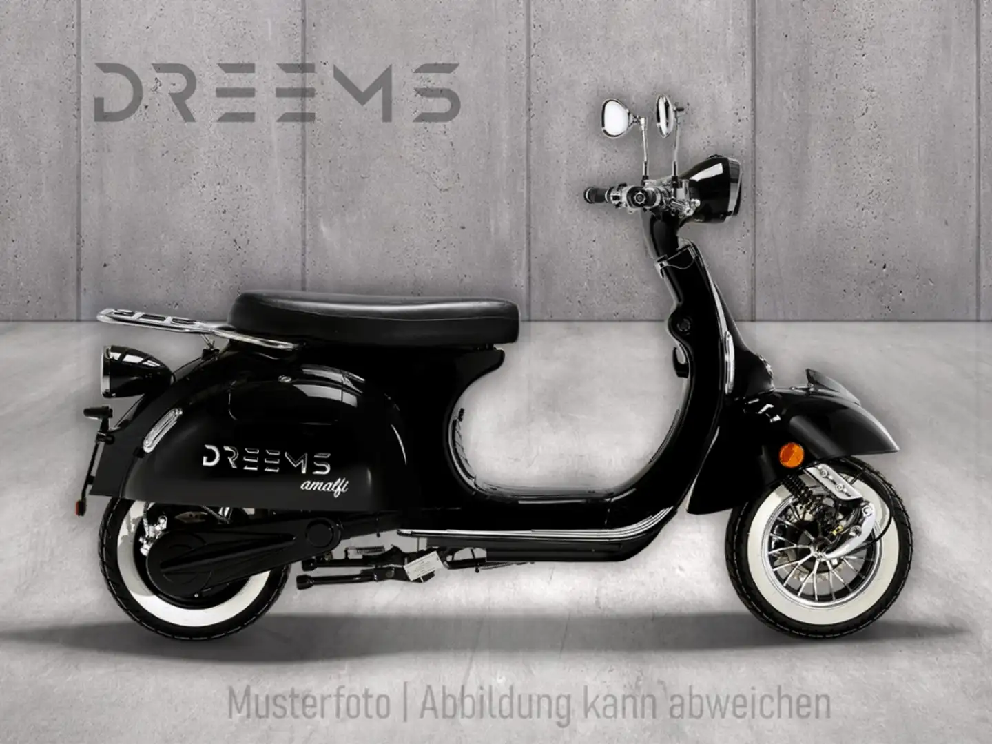 Dreems Amalfi S Retro Elektroroller 65km/h 3kW Černá - 1