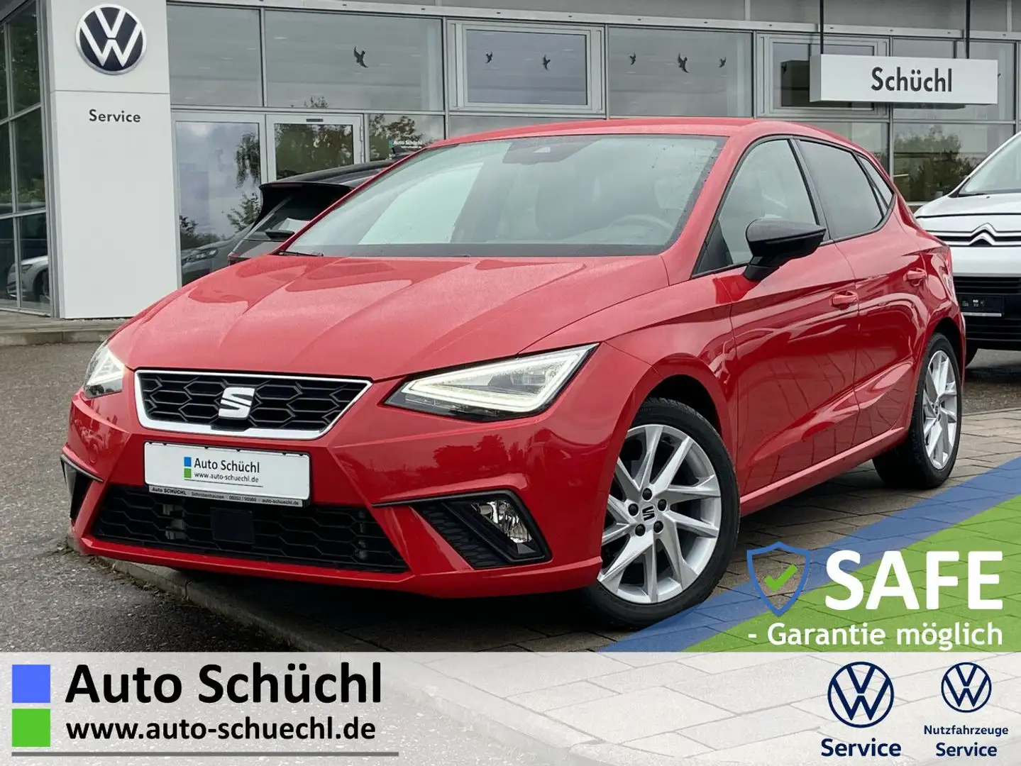 SEAT Ibiza 1.0 TSI FR-Line NAVI-PRO+LED+VIRTUAL-COCKP Rot - 1