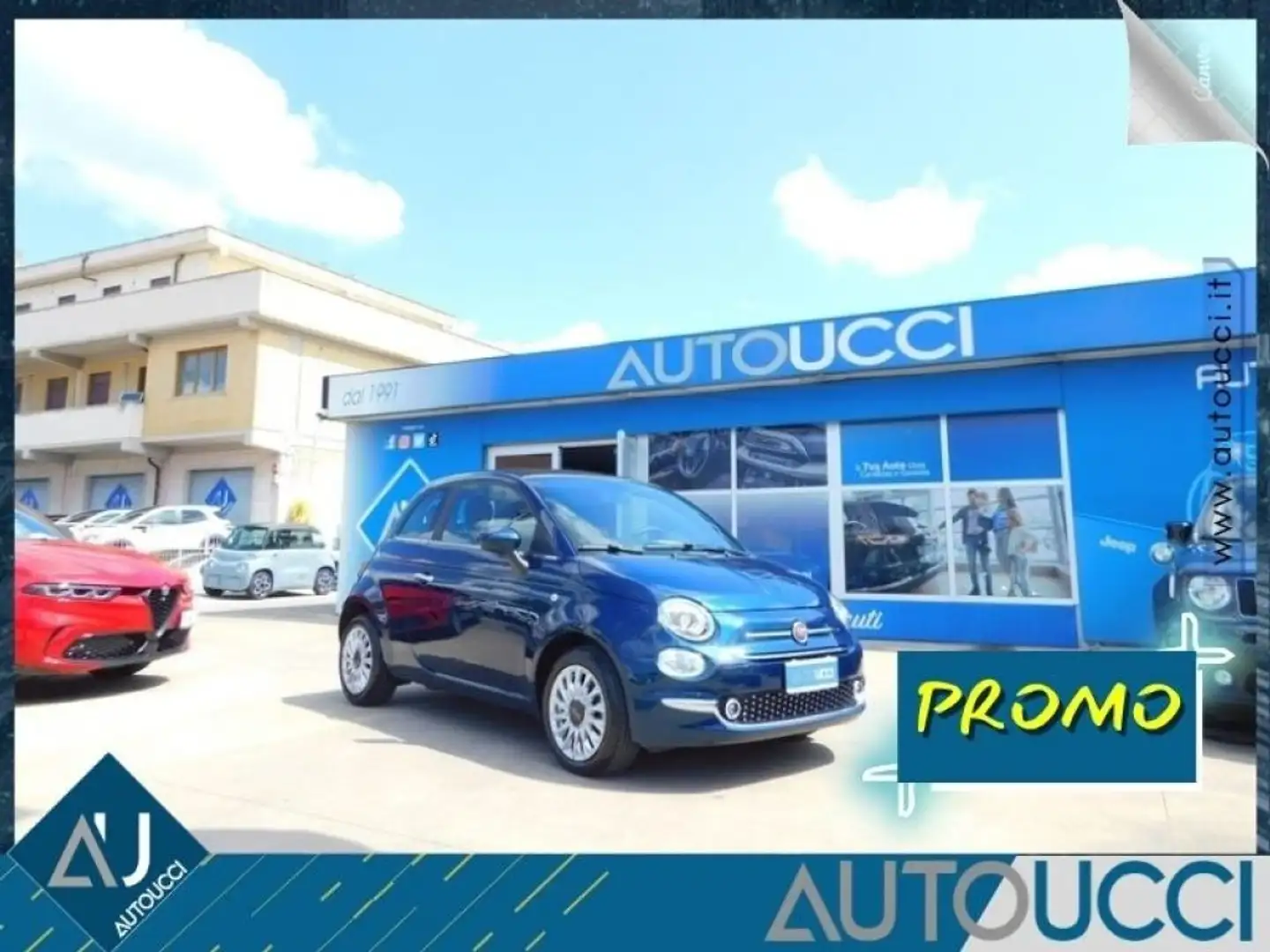Fiat 500 C 1.0 Hybrid Dolcevita 70CV Bleu - 1