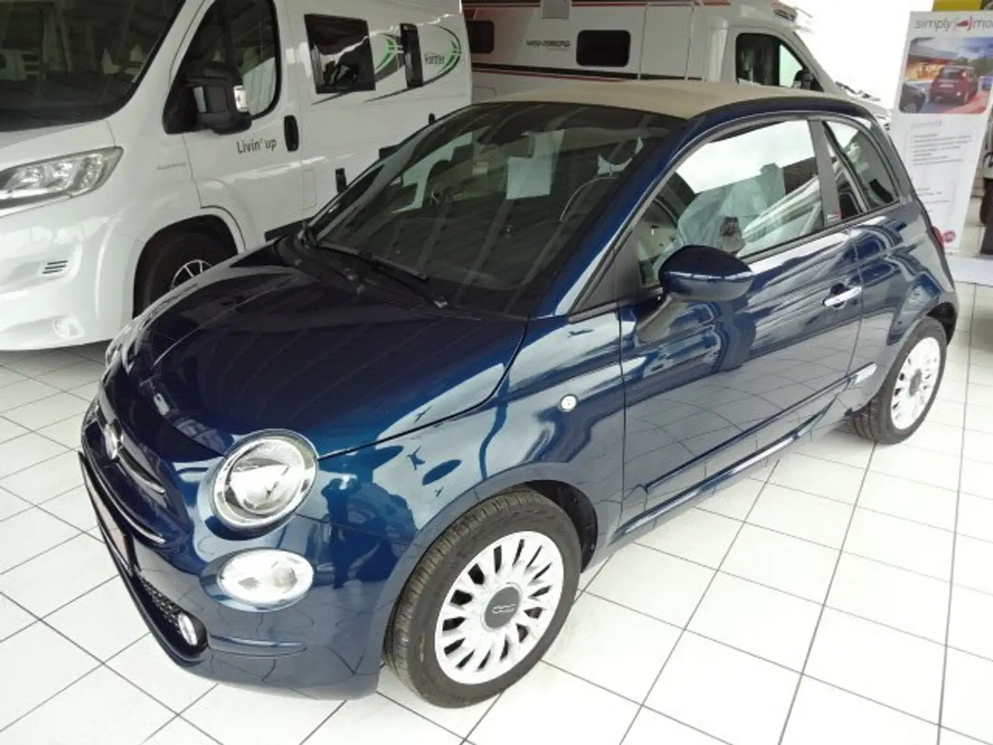 Fiat 500C 500 C 1.0 GSE N3 Hybrid Lounge Azul - 1