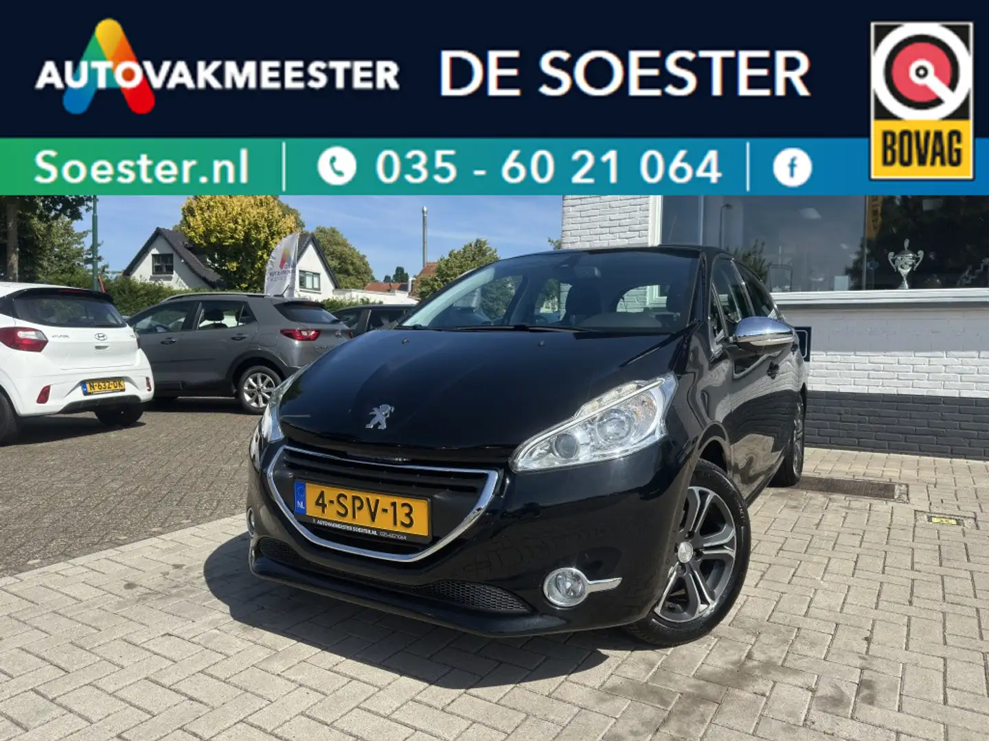 Peugeot 208 1.2/AUTOMAAT/CRUISE CONTR./NAVIGATIE/RIJKLAAR Schwarz - 1