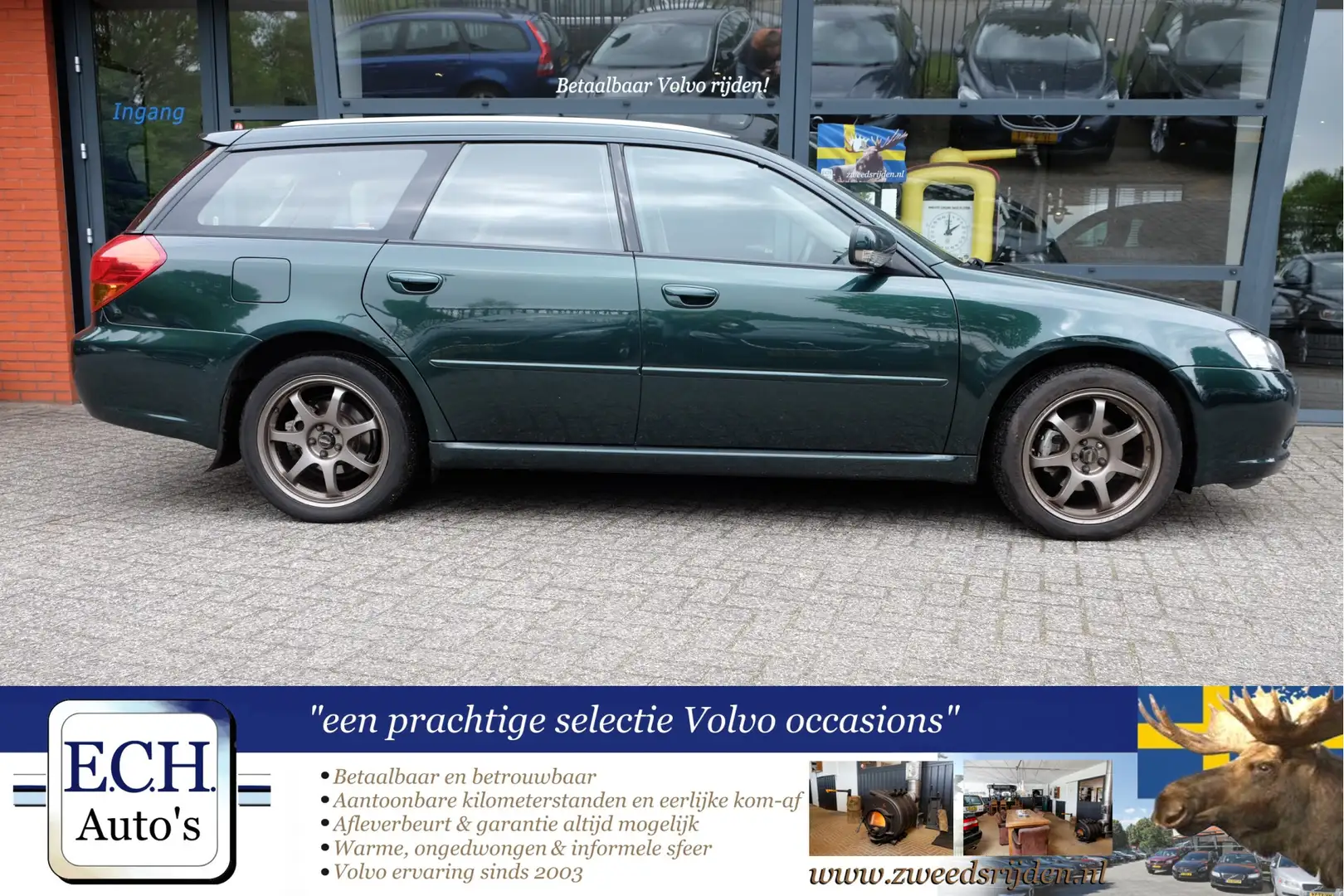 Subaru Legacy Touring Wagon 2.0i AWD Schuifdak, Trekhaak Grün - 2