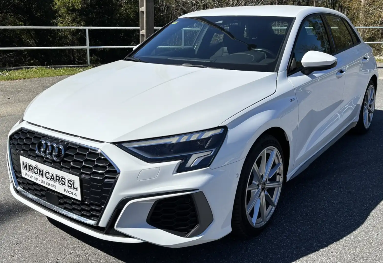 Audi A3 Sportback 35TDI S line S tronic Blanc - 2
