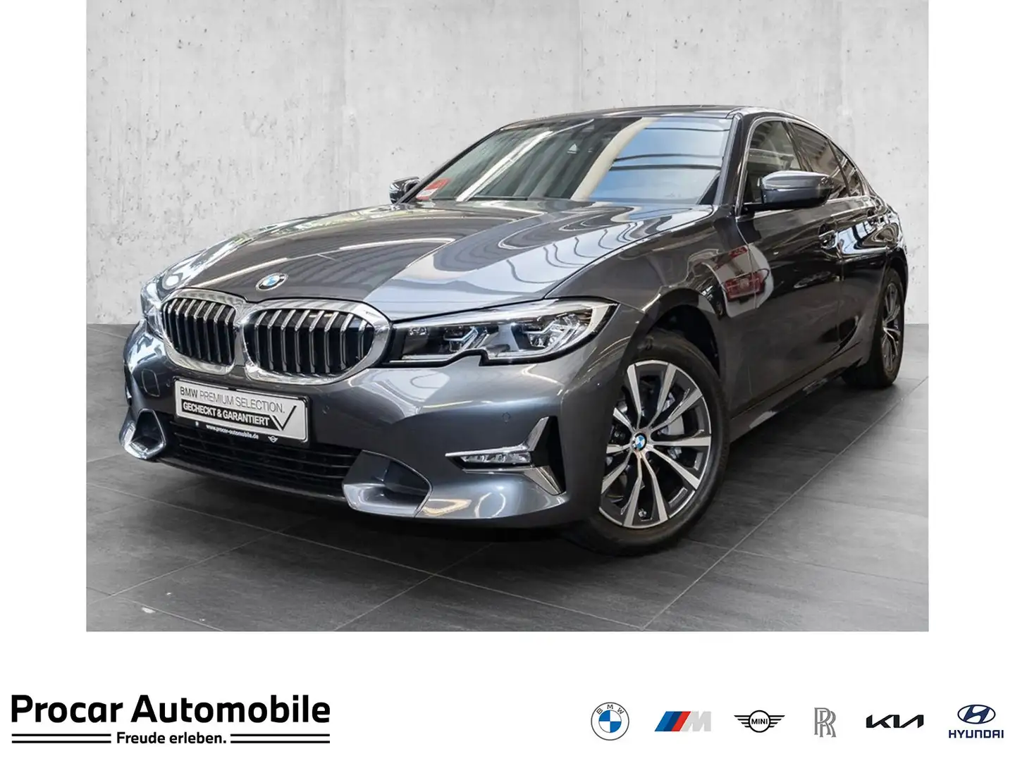 BMW 330 i DAB RFK AHK el. Sitze Klimaaut. PDC Gris - 1