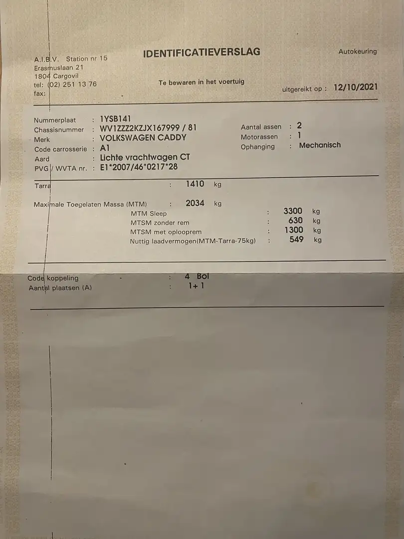 Volkswagen Caddy 2019 Wit - 2