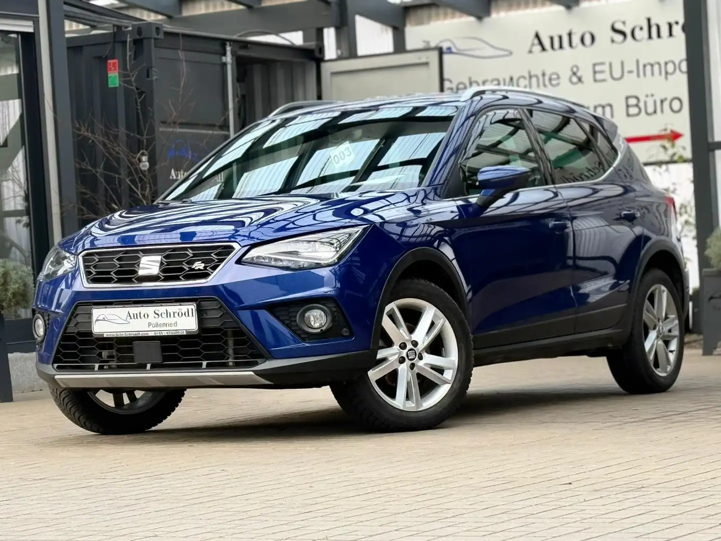 SEAT Arona FR 1.0 TSI, LED, Nav, Park-Ass, Sitzheiz, FullLink Blauw - 1