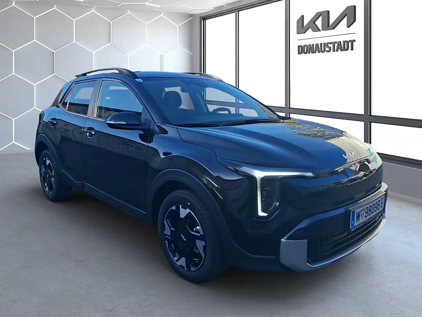 Kia Stonic 1,0 TGDI GPF 48V MHEV Silber DCT7 | AUTO WIEN NORD Schwarz - 2