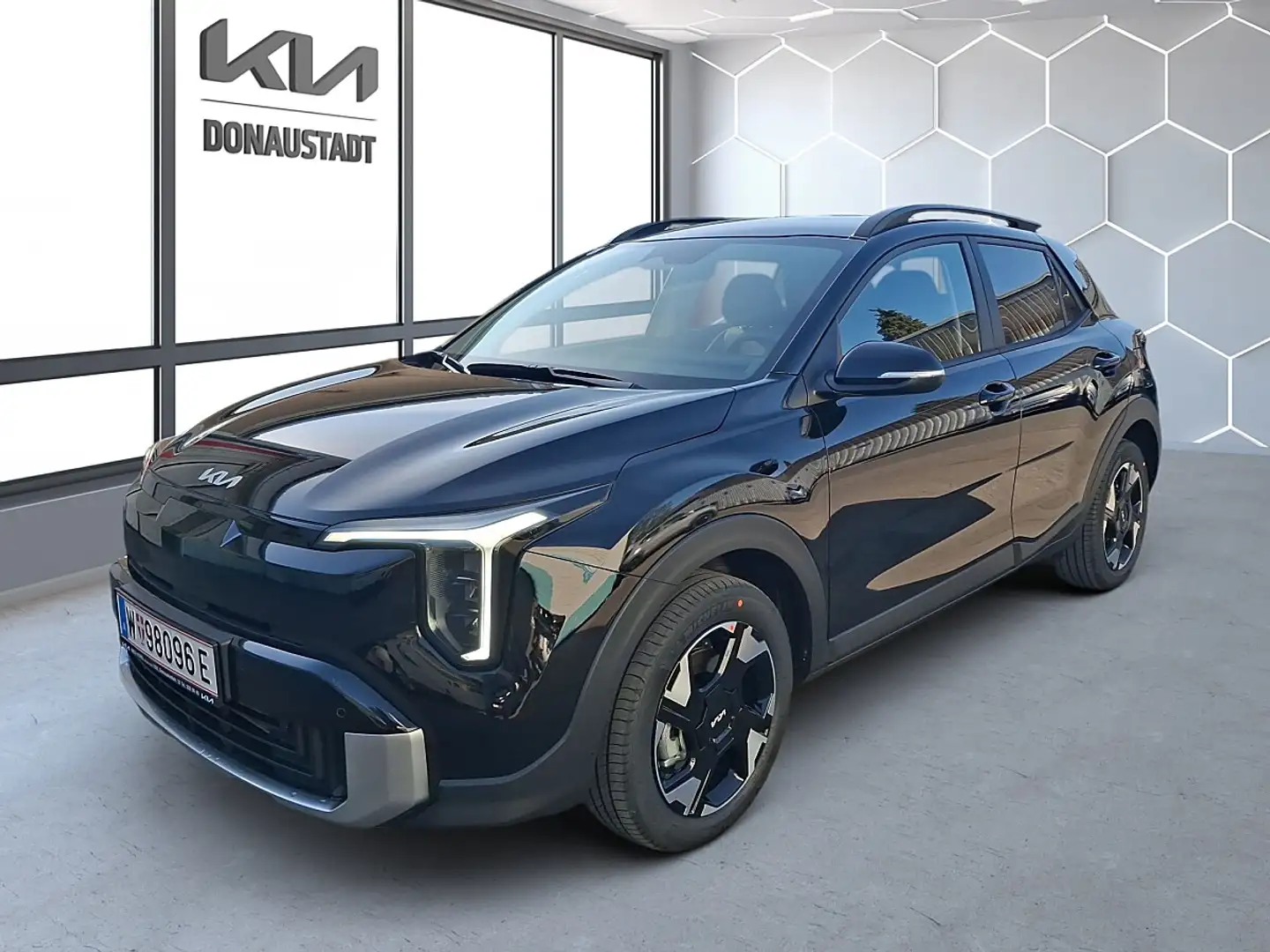 Kia Stonic 1,0 TGDI GPF 48V MHEV Silber DCT7 | AUTO WIEN NORD Schwarz - 1