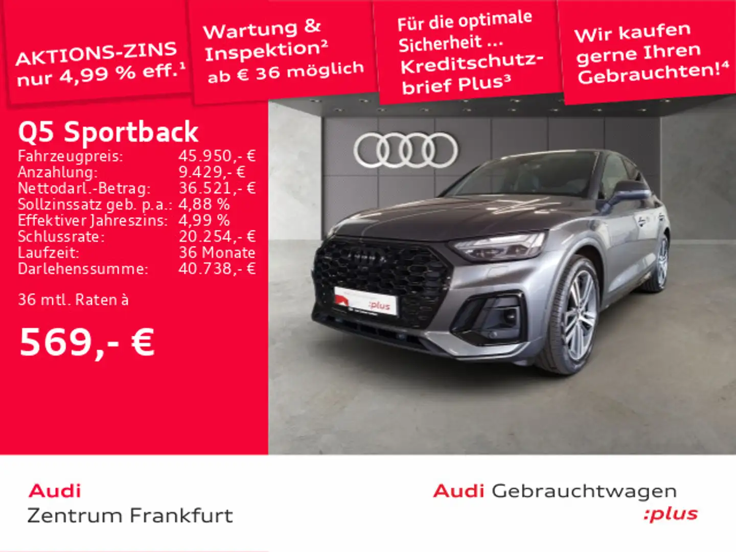 Audi Q5 55 TFSI e quattro S tronic S line M Grau - 1