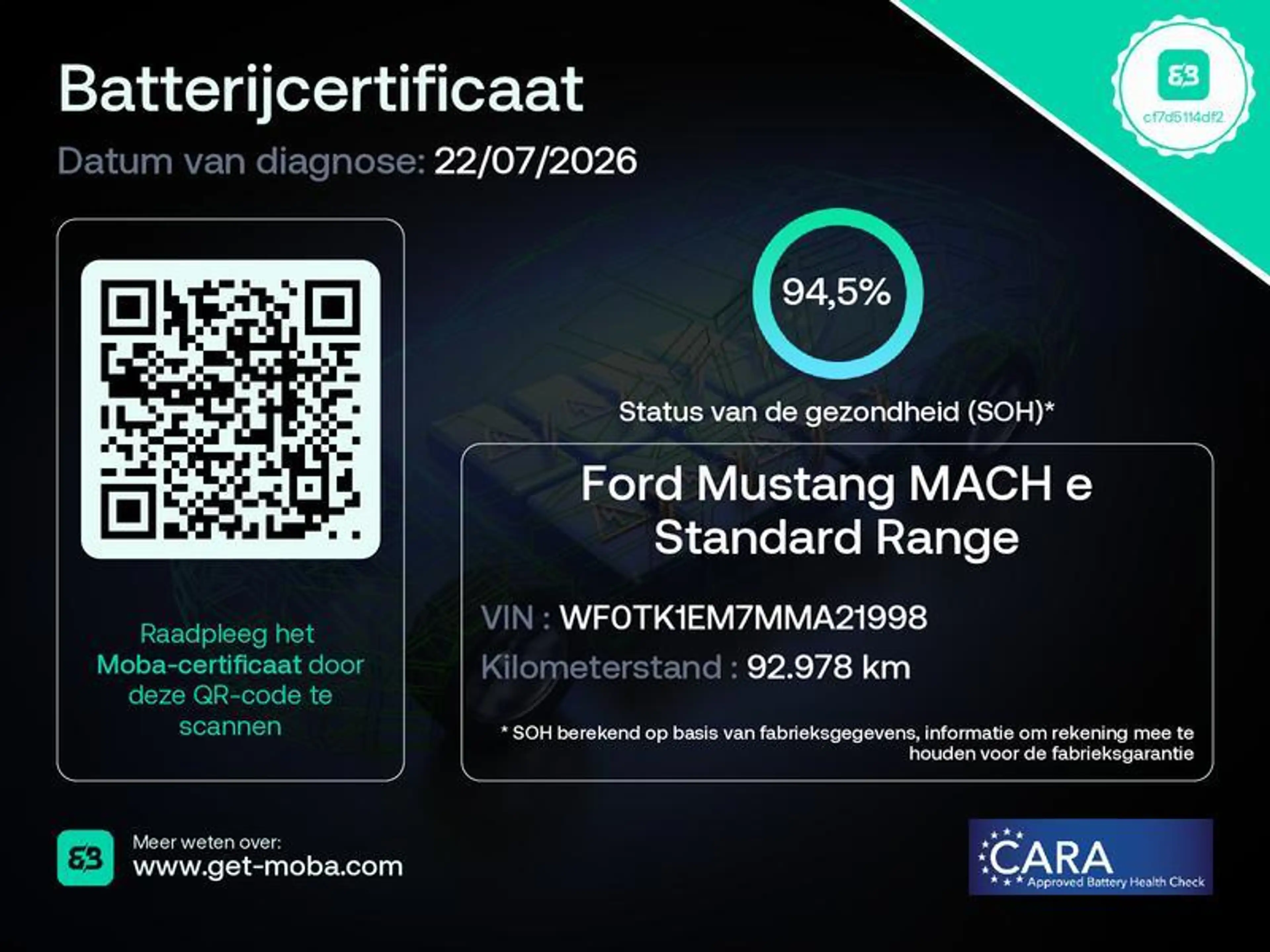 Ford Mustang Mach-E Mach-E 75kWh 258pk RWD 94,5% SoH [ LEDER+CARPLAY+S — photo 13
