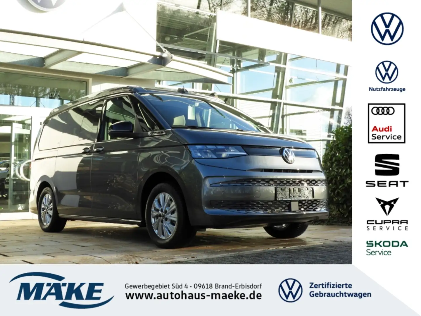 Volkswagen T7 California Beach Tour 2.0 TDI DSG AHZV STDHZG NAV Grijs - 1