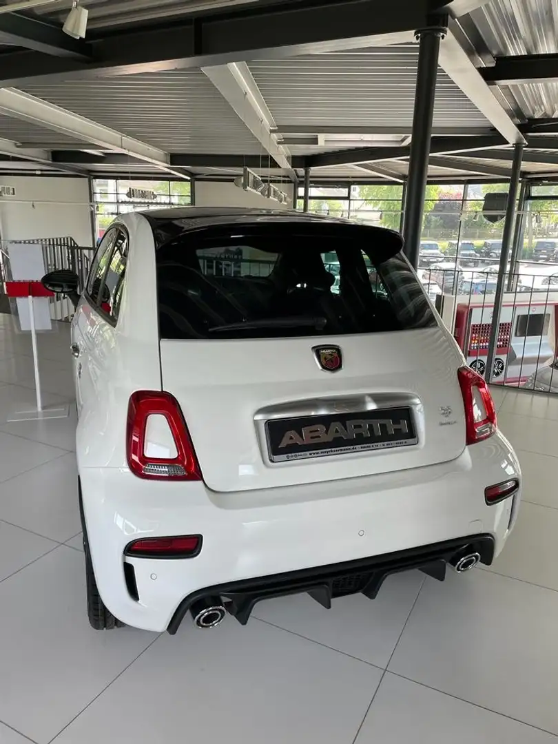 Fiat 595 Abarth Sitzheizung Navi Leder 8-fach bereift Weiß - 2