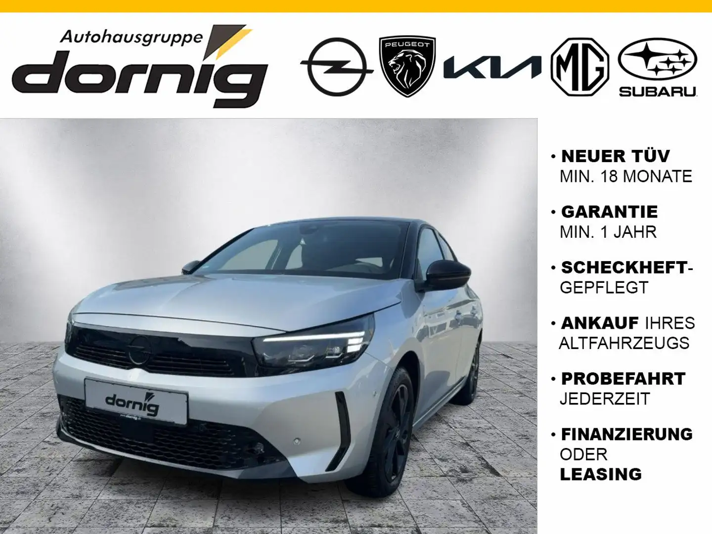 Opel Corsa F GS, Kamera, Navi, SHZ Grau - 1