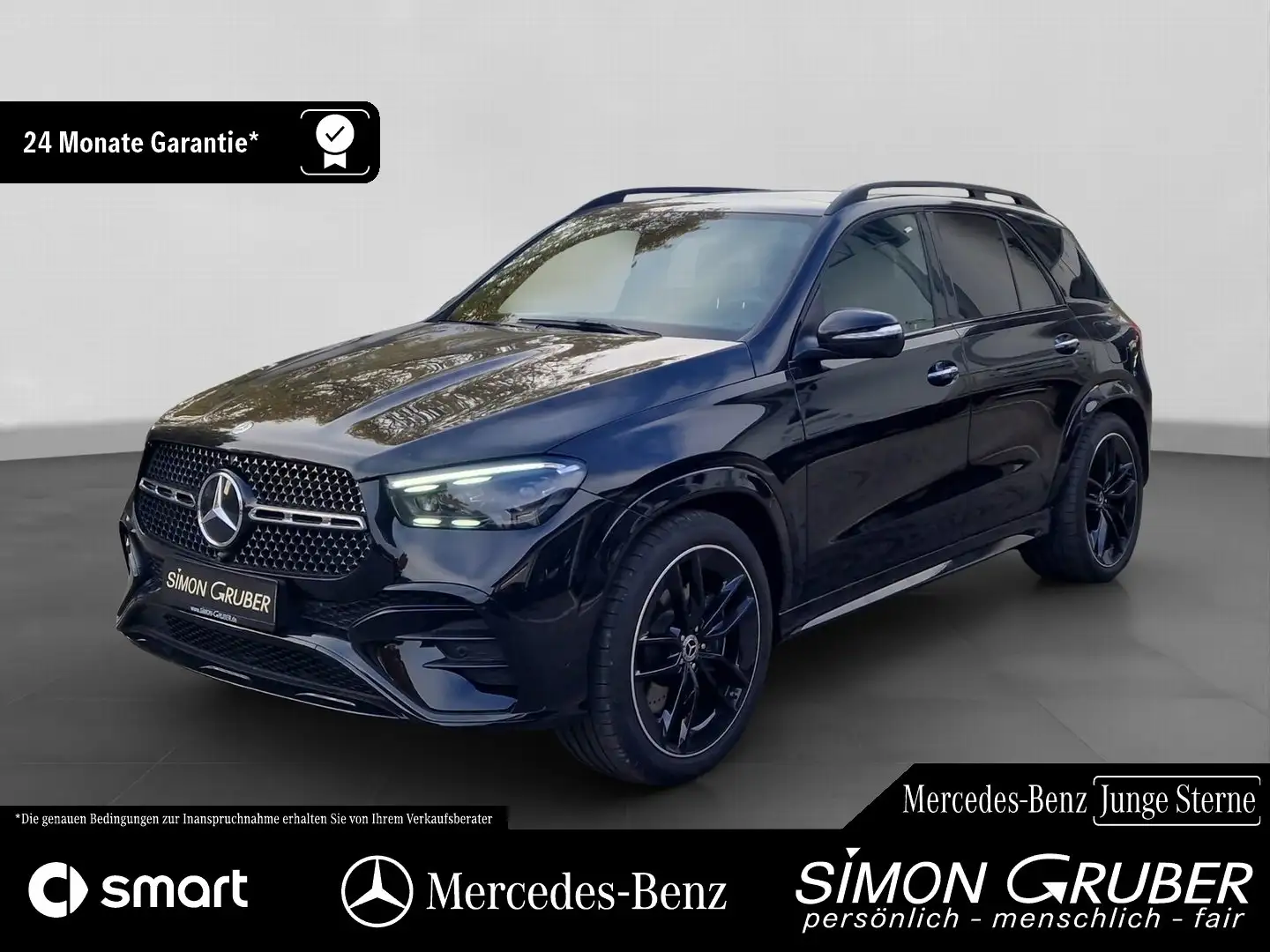 Mercedes-Benz GLE 350 de 4M AMG Night Pano Airmatic HUD 22Zoll Schwarz - 1