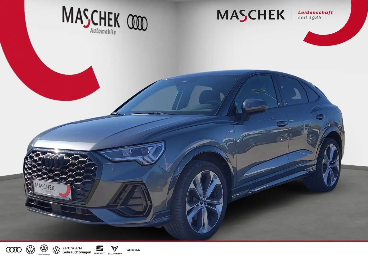 Audi Q3 Sportback S line 40 TDI quat B&O BlackEd AHK Navip Grau - 1
