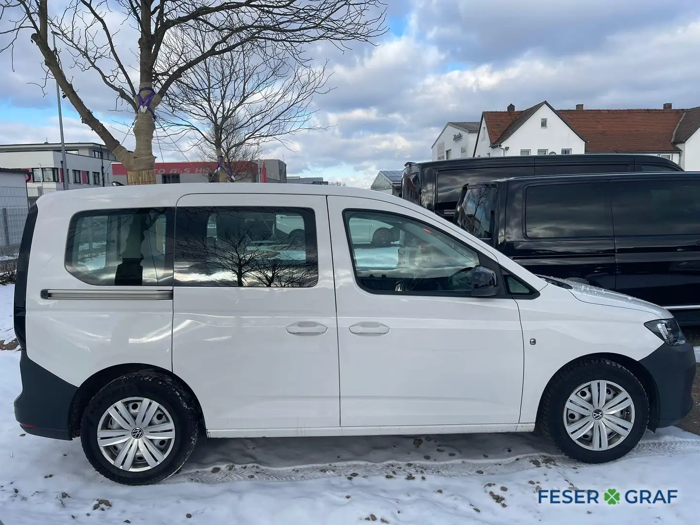 Volkswagen Caddy 5 Sitzer 2.0 TDI DSG PDC Klima Weiß - 2