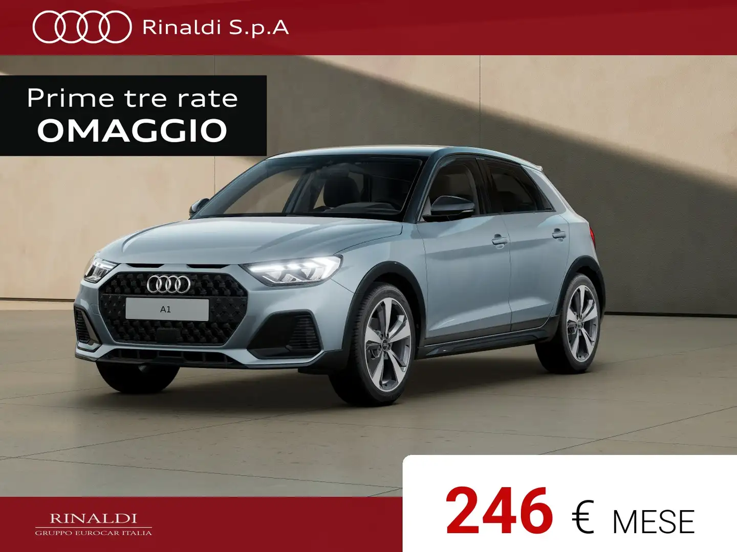 Audi A1 allstreet 30 1.0 tfsi identity contrast 116cv Grigio - 1
