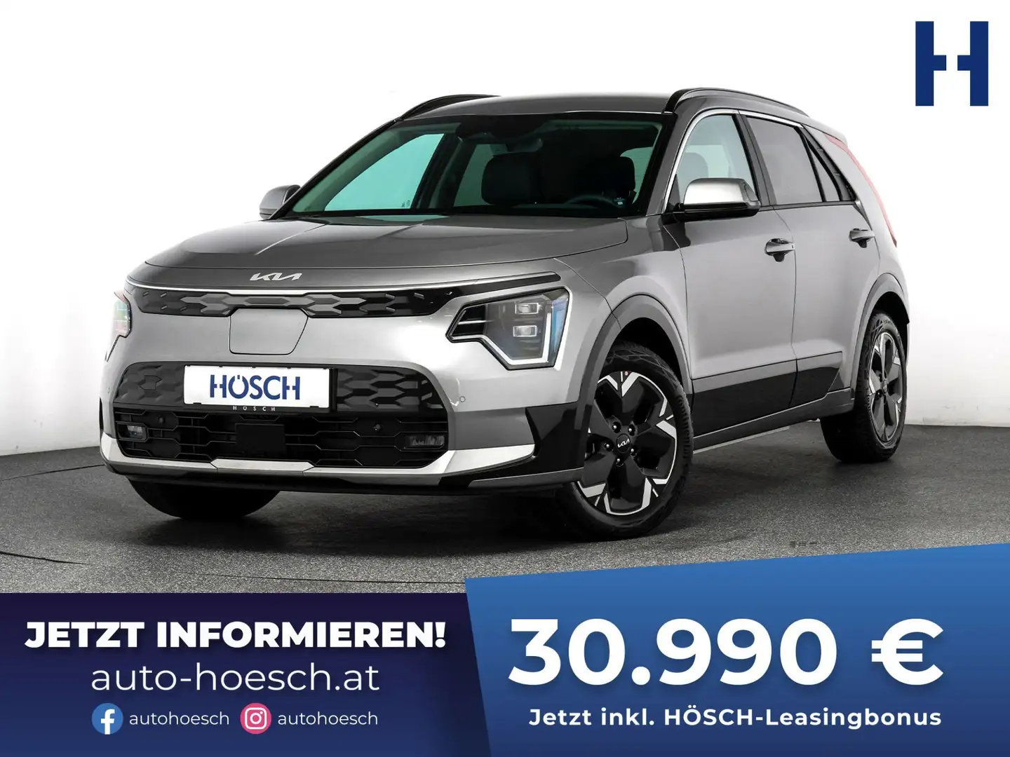 Kia e-Niro 64,8kWh ACC ASSISTENZ WINTERPAKET ++ Grau - 1