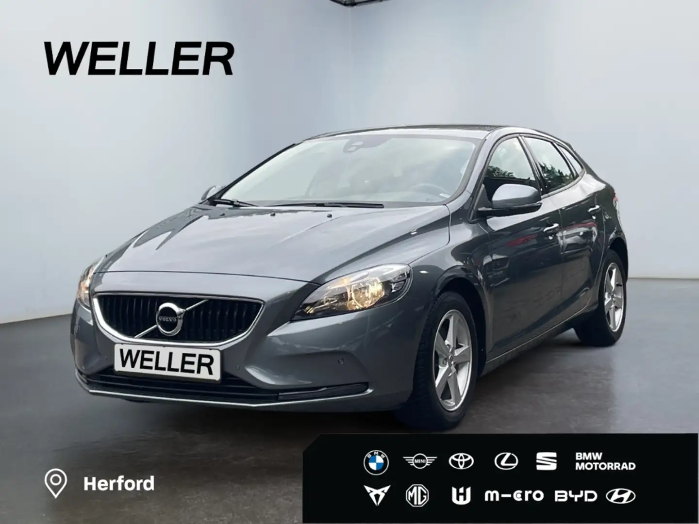 Volvo V40 T3 Geartronic *Kamera*hzb Front*SHZ*Navi*PDC* Grau - 1