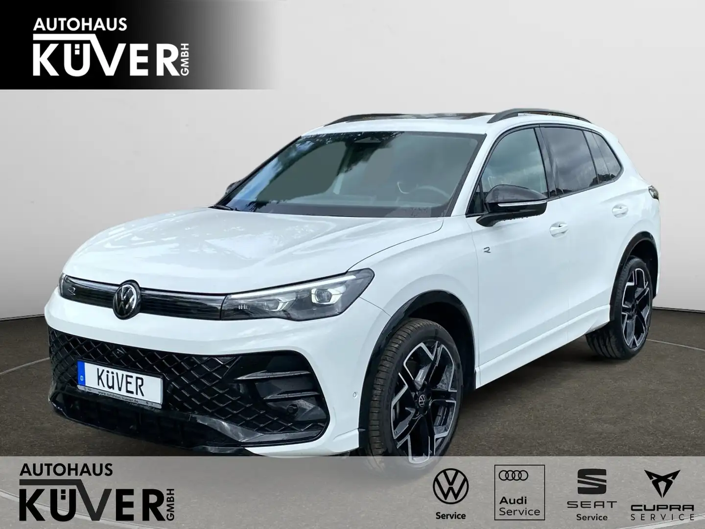 Volkswagen Tiguan R-Line 2.0 TDI DSG 4M+Navi+Pano+ACC+AHK Weiß - 1