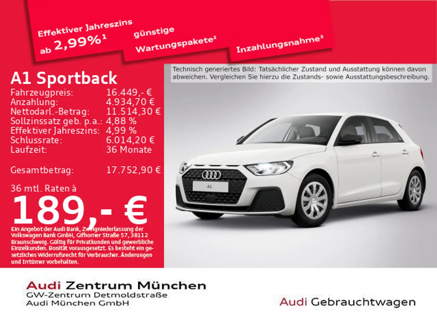 Audi A1 25 TFSI PDC/SitzHzg Weiß - 1