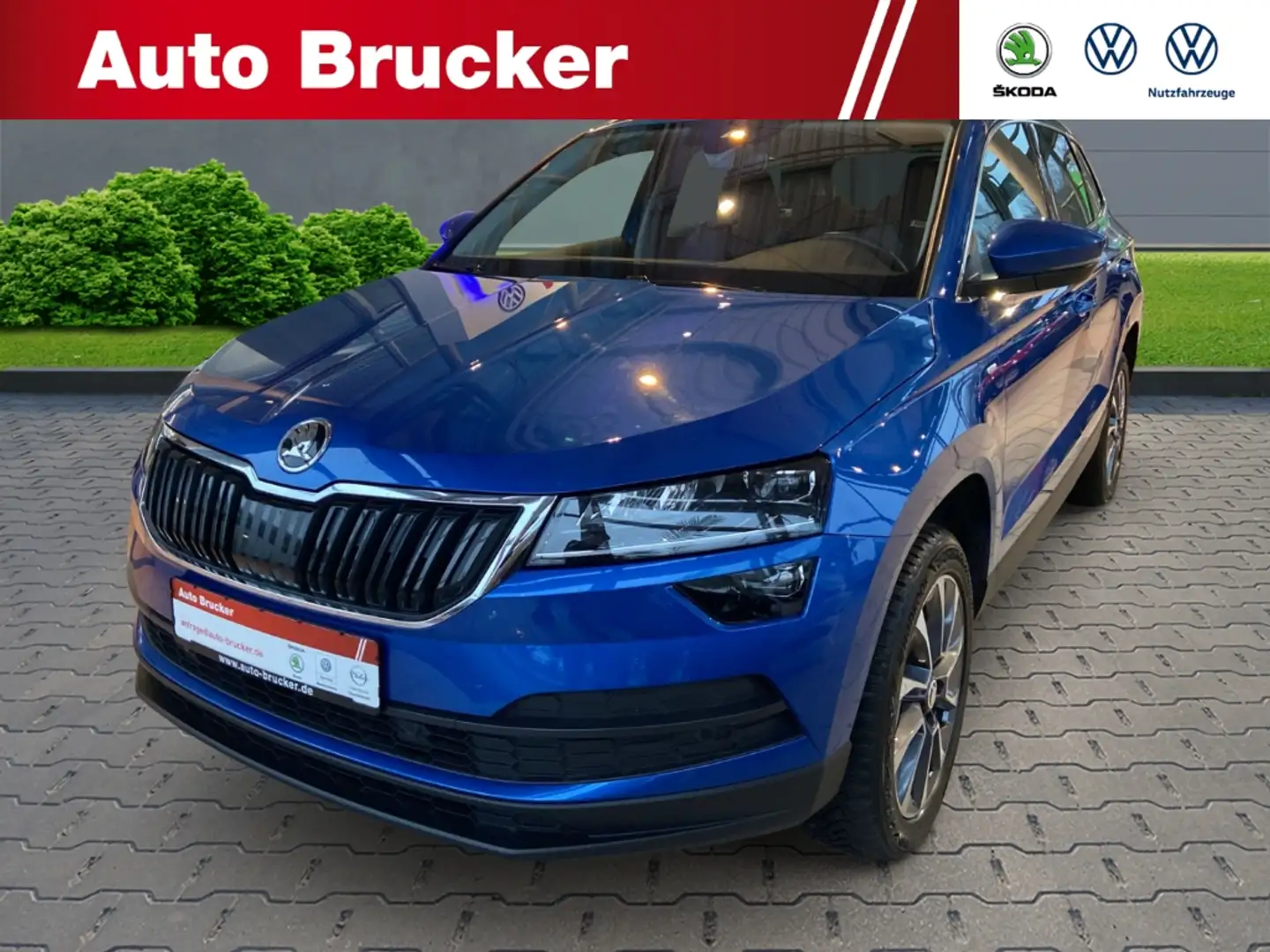 Skoda Karoq Drive 125+LED+SHZ+RFK+NAVI+2-Zonen-Klimaanlage Blau - 1