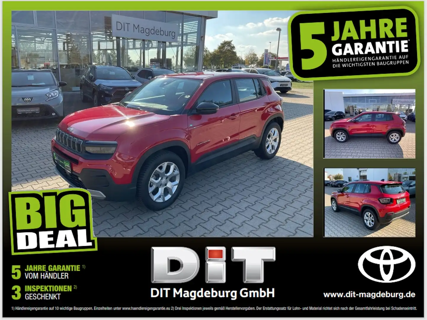 Jeep Avenger 1.2 T-GDI Altitude ACC+LED+SHZ+Winterp. Rot - 1