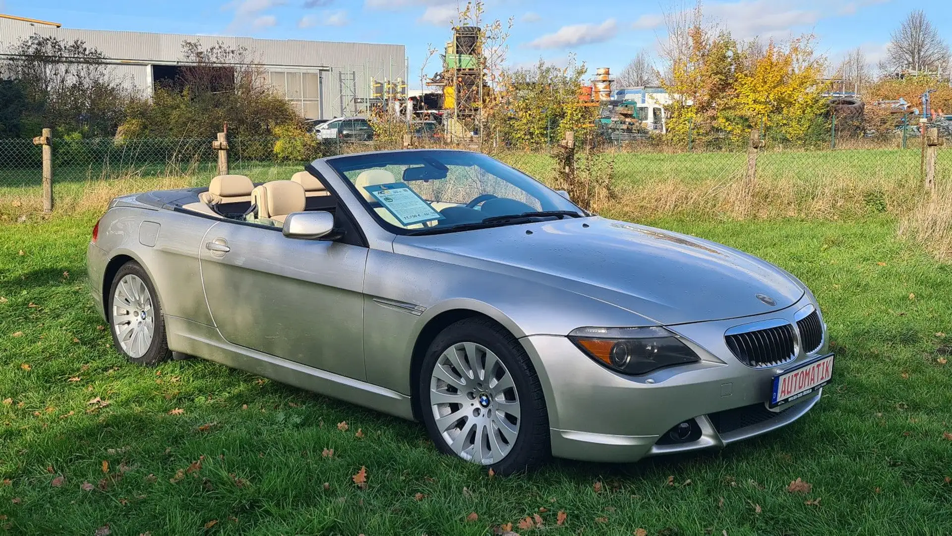 BMW 645 Baureihe 6 Cabrio 645 CI Silber - 1