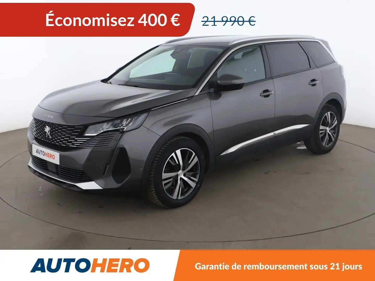 Peugeot 5008 1.5 Blue-HDi Allure Pack Gris - 1