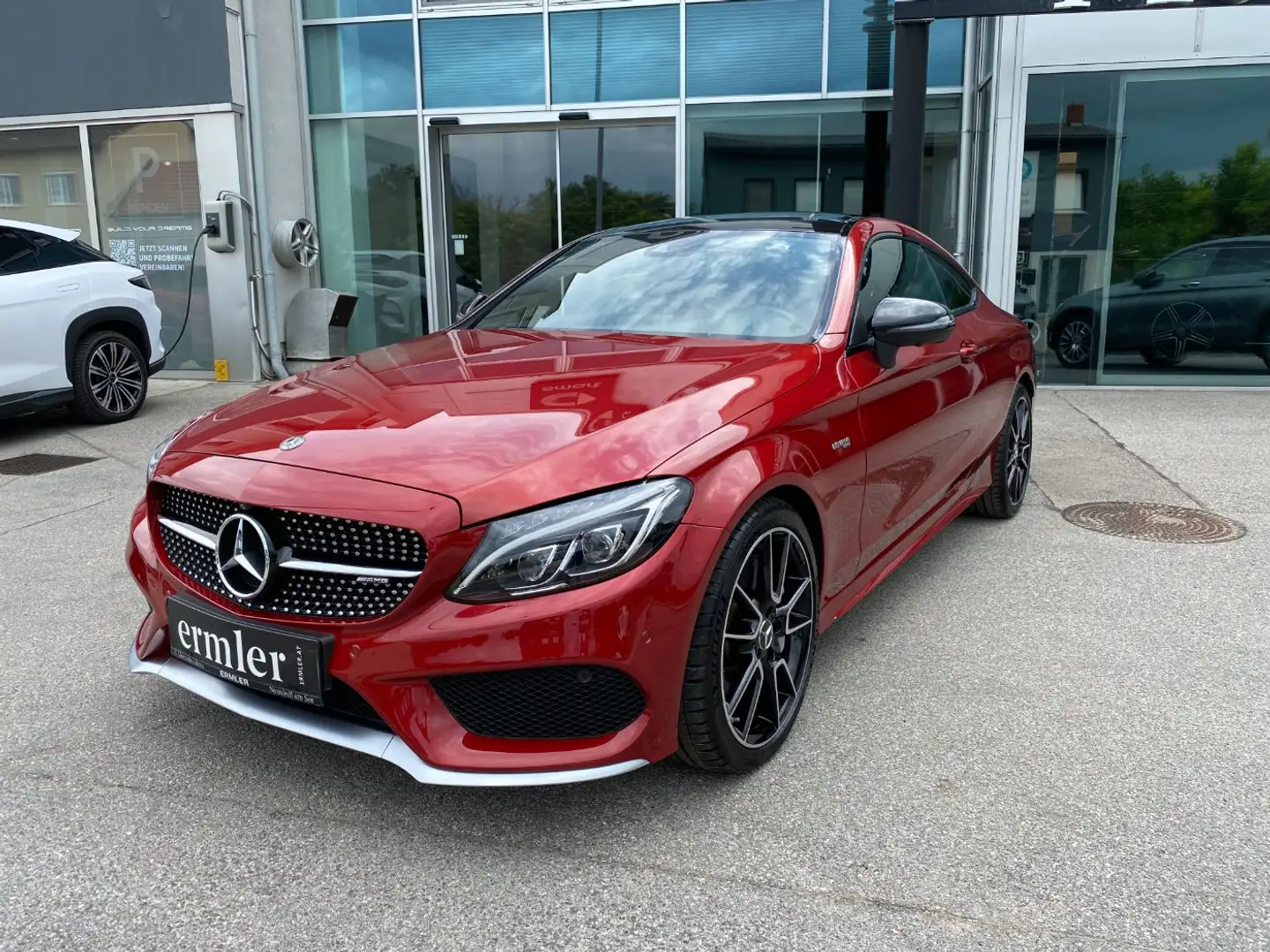 Mercedes-Benz C 43 AMG 4MATIC Coupé AMG Sportpaket PTS Navi Rot - 2