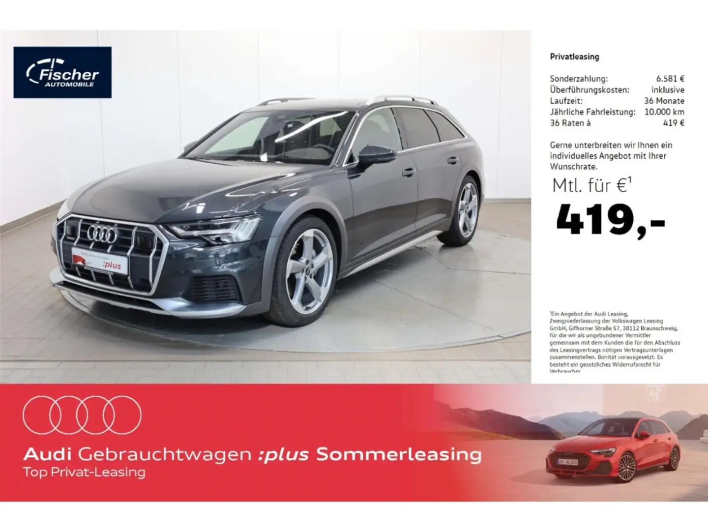 Audi A6 allroad 45 TDI quattro AHK/P-Dach/Matrix/20'' Grau - 1