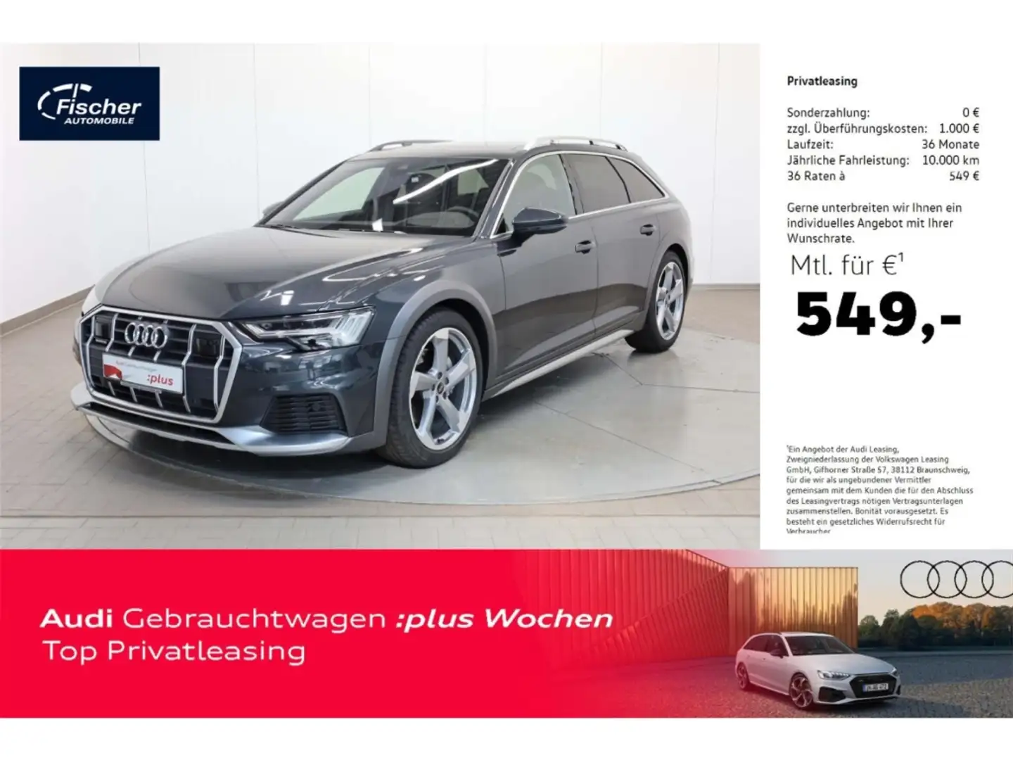 Audi A6 allroad 45 TDI quattro AHK/P-Dach/Matrix/20'' Grau - 1
