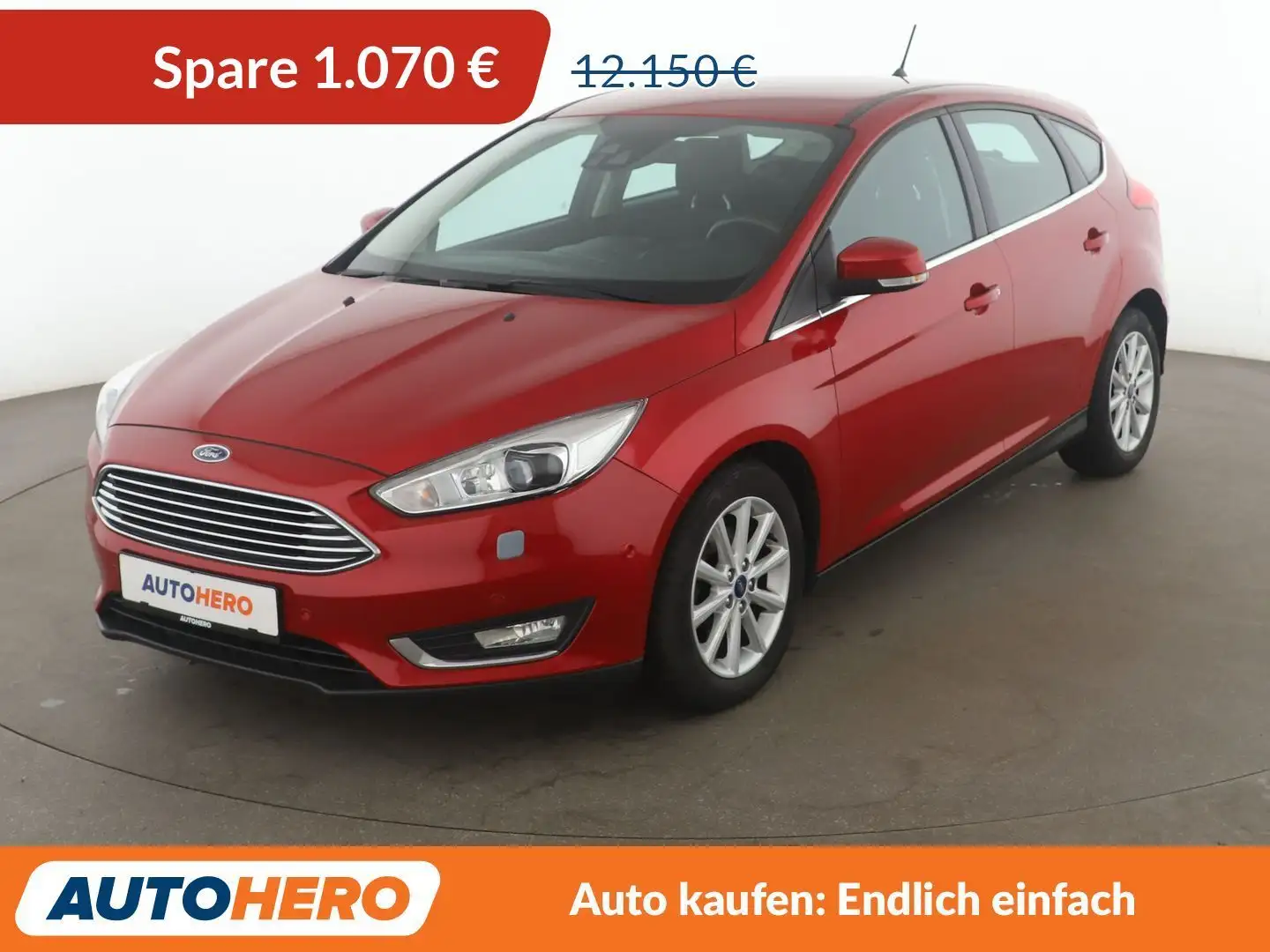 Ford Focus 1.0 EcoBoost Titanium*NAVI*CAM*TEMPO Красный - 1