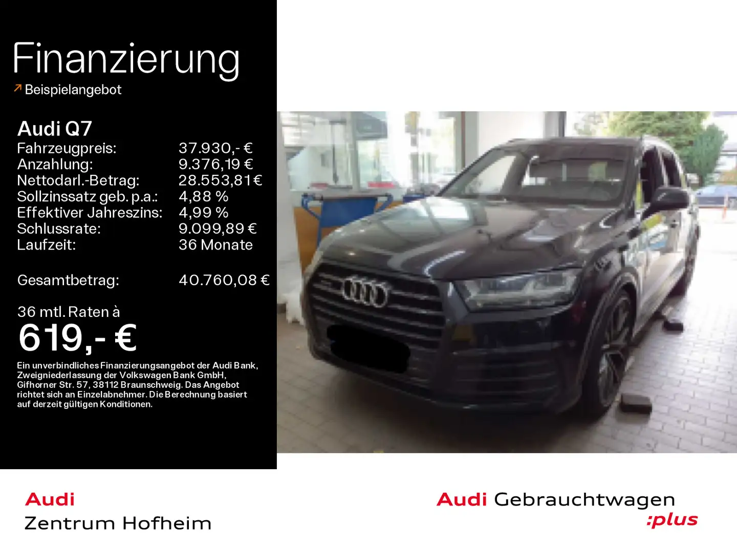 Audi Q7 S-Line 3.0 TDI quattro*NAVI*LEDER*HUD*PANO*MA Schwarz - 1