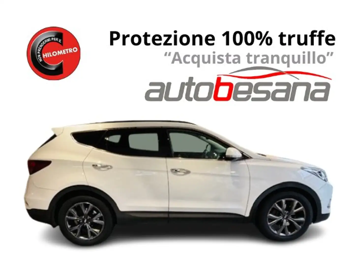 Hyundai SANTA FE 2.2 crdi Style 4wd auto Blanc - 1
