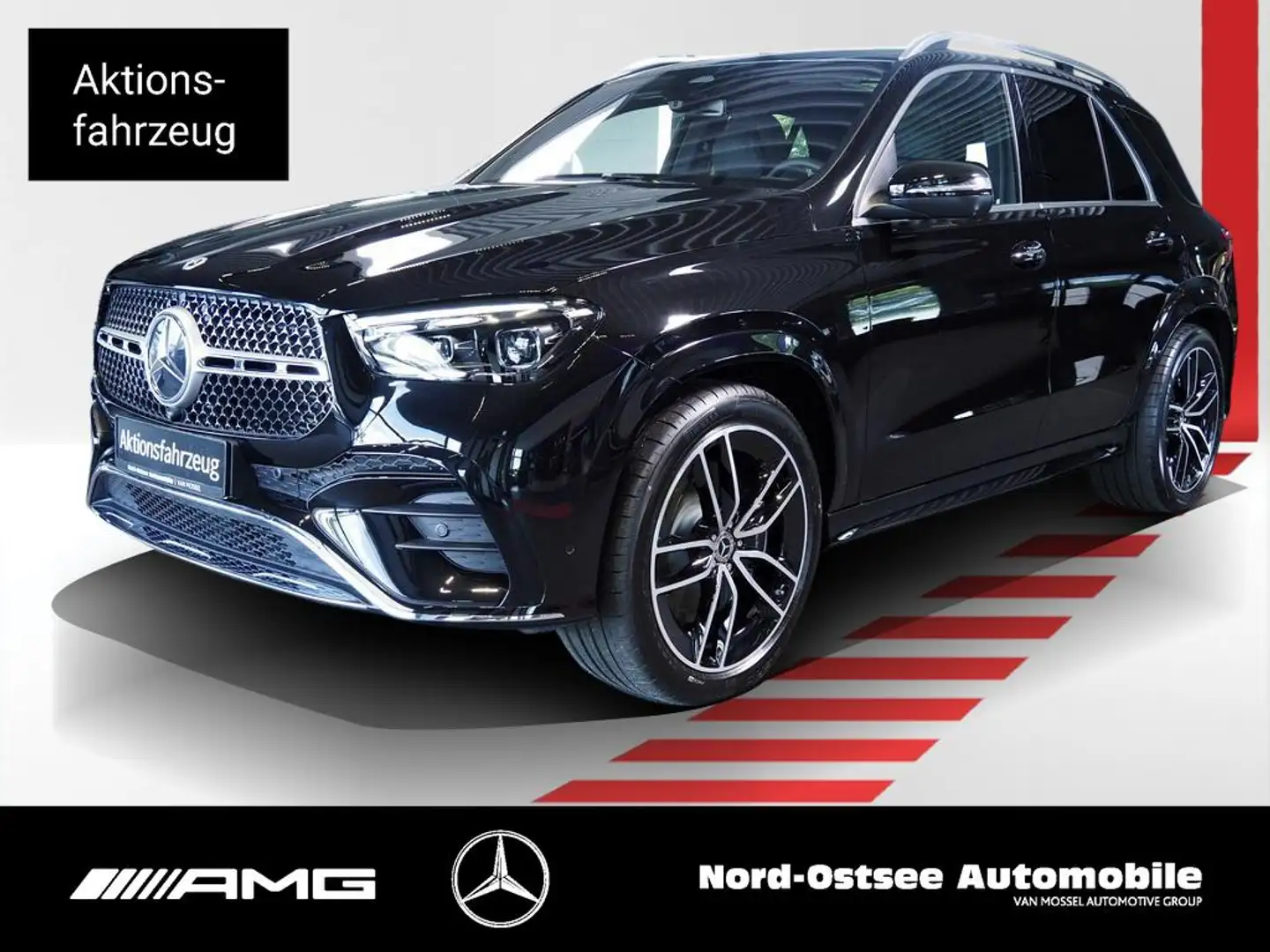 Mercedes-Benz GLE 450 d 4m AMG PREMIUM+ AHK 22-ZOLL STANDHZG Noir - 1