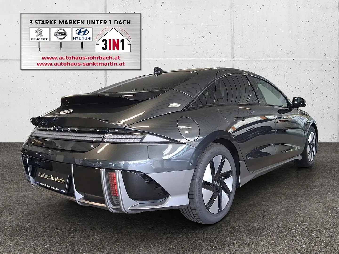 Hyundai IONIQ 6 Ioniq 6 Elektro 77,4kWh Plus Line Long Range Aut. Grau - 2
